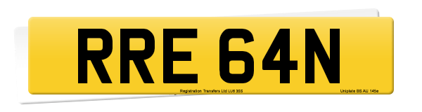 Registration number RRE 64N